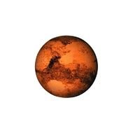 isolated orange planet
