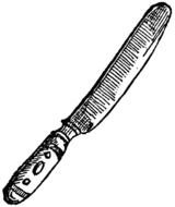 kitchen knife for a clip art