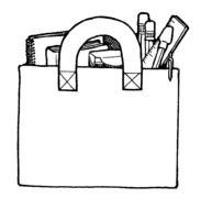 School Books Black And White drawing