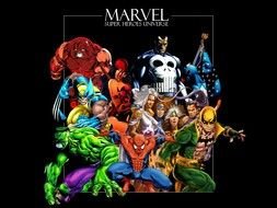 clipart of the Marvel Super Heroes