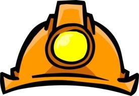 Miners safety Helmet with lamp