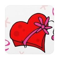 Love Heart Hearts Spel079 Holidays Box Ho Coaster Zazzle