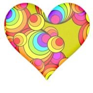 Heart With Circular Rainbows Icon Png Image Iconbugcom