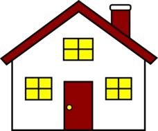 Clipart of a cartoon House
