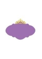 wintage purple frame with crown