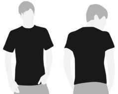 man in black t-shirt