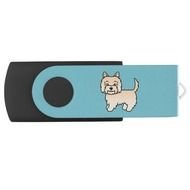 Cute Cartoon Cream Cairn Terrier Swivel Usb 20 Flash Drive Zazzle