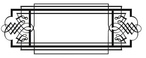 black frame with straight lines