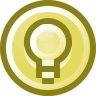 Clipart of the light bulb symbol
