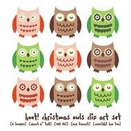 Owl Christmas Owls Holiday Cute Baby Woodland For
