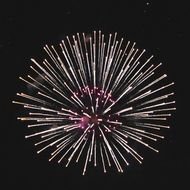 Ä°llustration of Fireworks in a dark