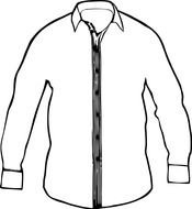 Shirt Black And White drawing