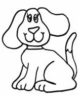 dog Coloring as a drawing