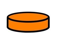 painted orange washer