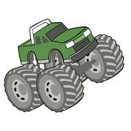 painted green suv