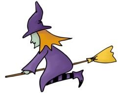 nice witch drawing