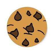 chocolate chip cookie drawing