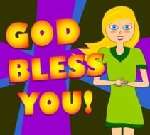 god bless you drawing