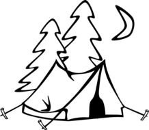 Camping Tent Black And White Panda Free N2