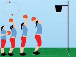 Netball Cartoon drawing