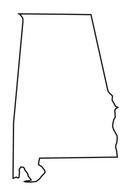 Alabama Outline At Clkercom Vector Online Image By