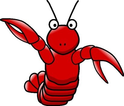 Cartoon Lobster At Clkercom Vector Online