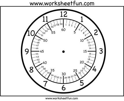 Clock Faces Free Printable With Variations That Include