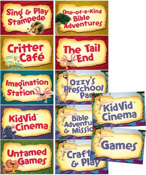 Station Sign Posters Set Of 12 Weird Animals Vbs