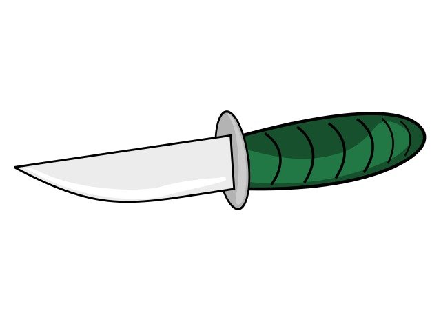 Clipart of sharp knife