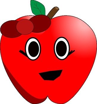 Smiling Apple At Clkercom Vector Online Royalty clipart