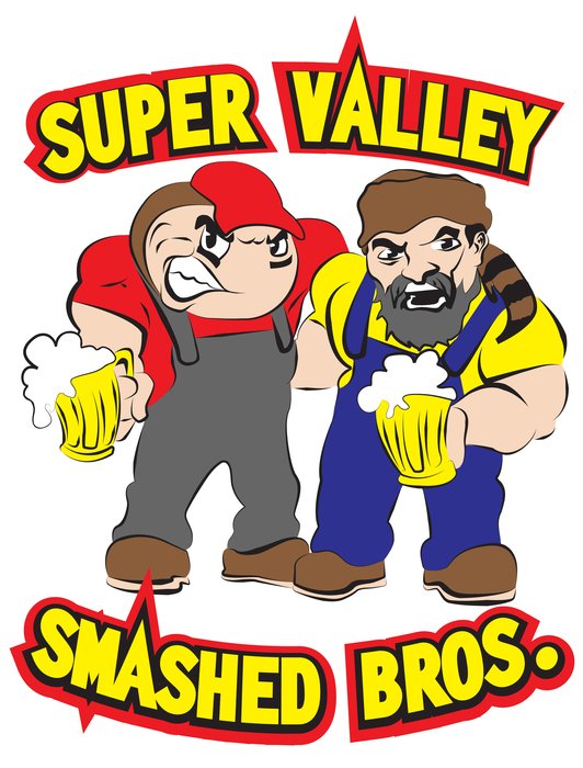 two cartoon bad men, smashed bros