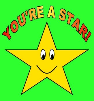 Youre A Star On Green Sketch 15 Cm Flickr Photo Sharing