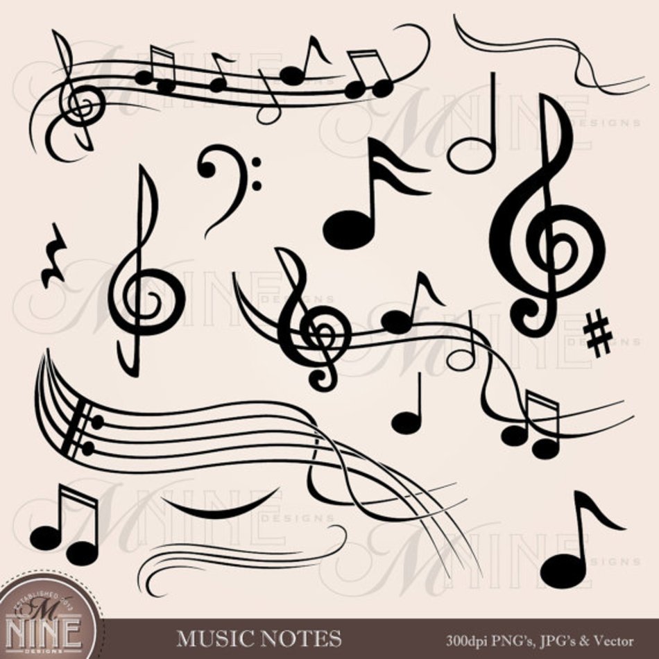 Design Elements Instant Download Black Silhouette