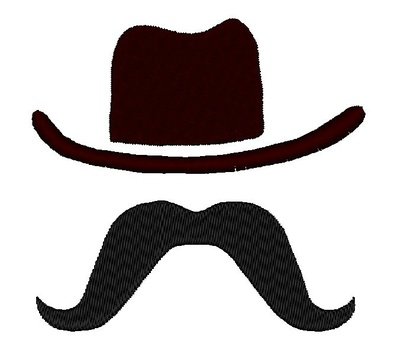 Cowboy Mustache Hat Moustache