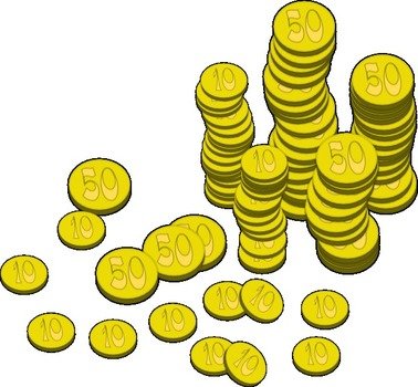 Coins Money At Clkercom Vector Online Royalty clipart