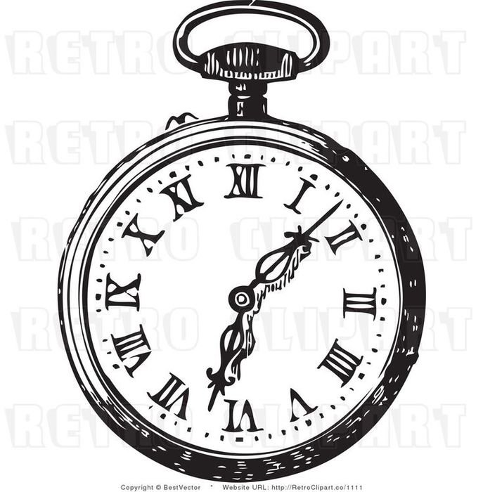 Watches White Rabbit Teas Parties Alice Clips Art