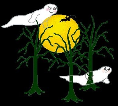 Find Ghost And Tree Scenes Free Of Halloween