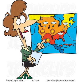 Weather Woman Cartoon N2
