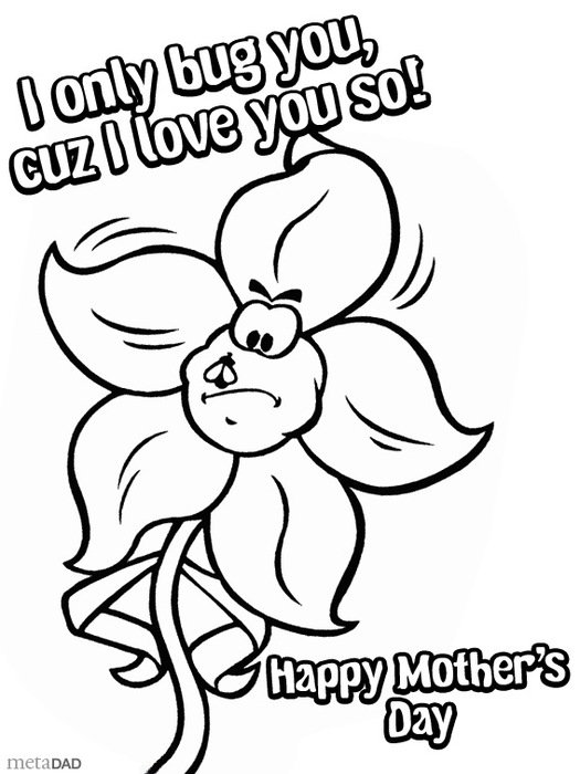 Free Mothers Day Coloring Pages Printable