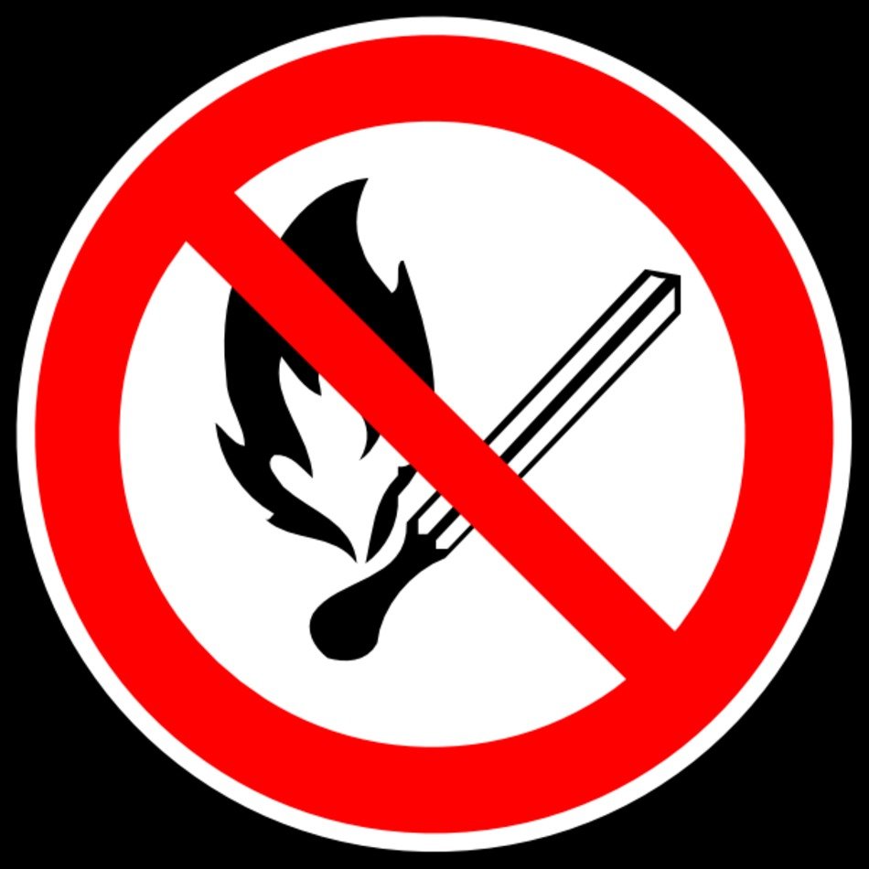 No Fire Or Flames Allowed At Clkercom Vector