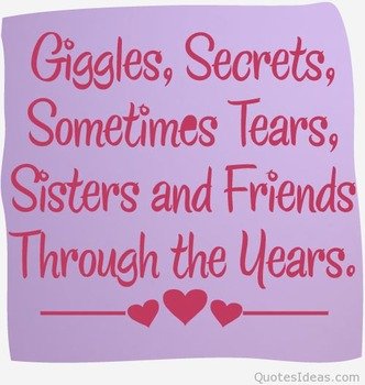 Sisters And Friends Quote Wall Art 2 Large