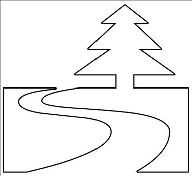 Nature Trail Outline At Clkercom Vector Online