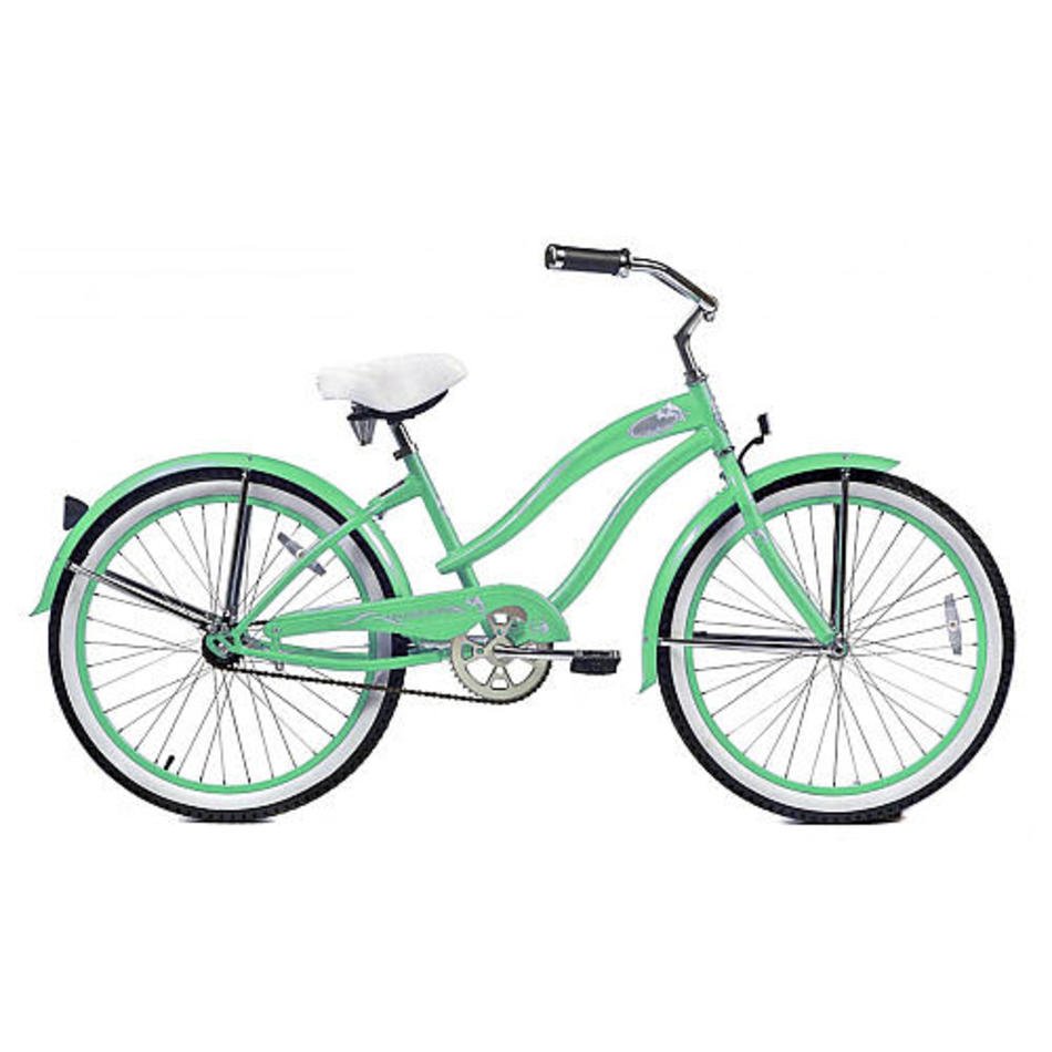 Girls 24 Inch Micargi Mint Green Rover Cruiser Bike