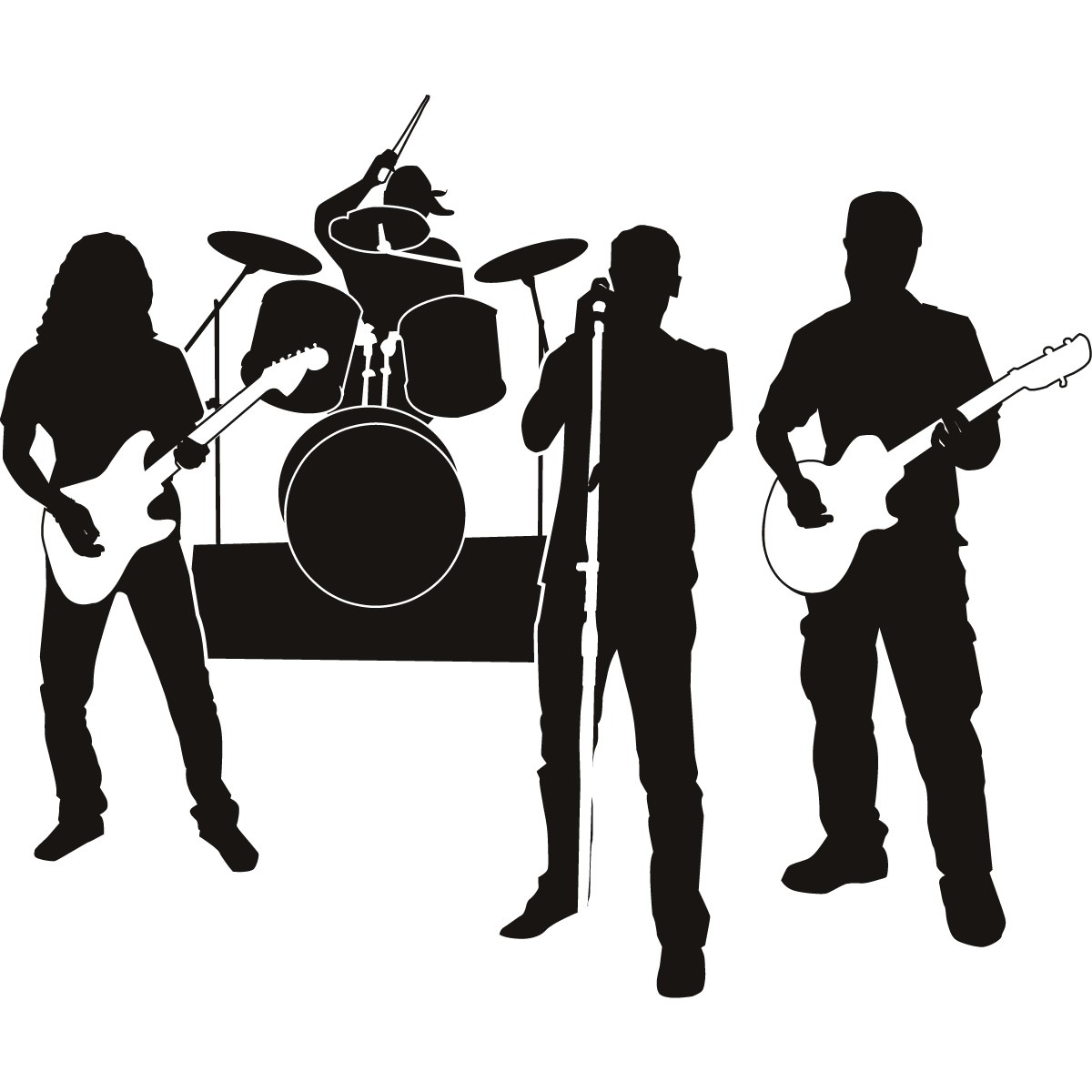 Music band drawing free image download