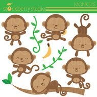 Baby Shower Monkey Monkeys Set Personal