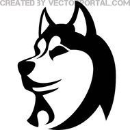 Husky Dog Vector Image Download At Vectorportal