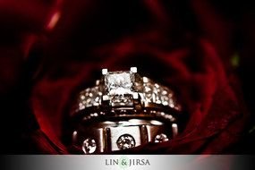 Macro photo of beautiful jewelry