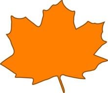 Orange Leaf Brown Border At Clkercom Vector