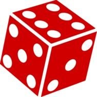 red playing cube