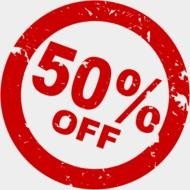 50% off drawing